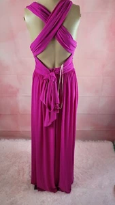 Halston Heritage Maxi Dress Pink Petunia New With DEFECT - Picture 1 of 12