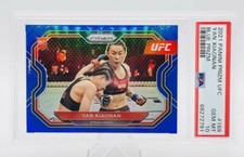 2021 Panini Prizm UFC Yan Xiaonan Blue Prizm RC Card Rookie /199 PSA 10 (POP 1)