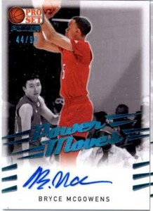 2021-22 Pro Set Power Power Moves Spectrum Platinum Bryce McGowens AUTO 44/99