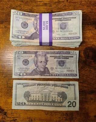 Industria cinematográfica alta calidad $20X100 piezas $2000 "MPP ENVEJECIDO" utilería broma dinero mágico  Foto 1 de 2