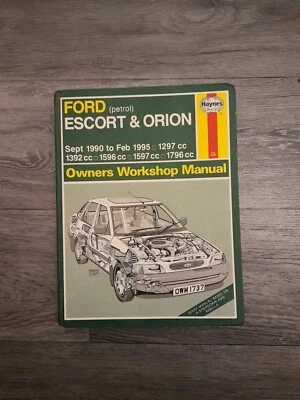 Haynes - Ford Escort & Orion Sept 1990-1992 (Petrol) Owners Workshop Manual Used - Image 1 of 2