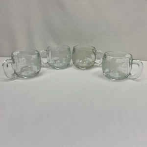 Vintage - Set of 4 - 70’s Nestle World Atlas Globe Coffee Tea Mugs - Picture 1 of 8