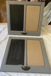 Decorative Chackboard/ Pin Boards- Set of 2 - Picture 1 of 1