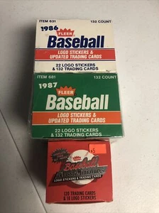 86/Not Sealed,87 Sealed Update & 1-1986 Fleer Baseball Classic Miniatures Sets - Picture 1 of 6