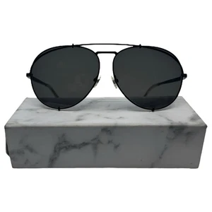 Diff Eyewear Khloe KOKO MB-GR22 Black Wire Aviators Sunglasses - Picture 1 of 7