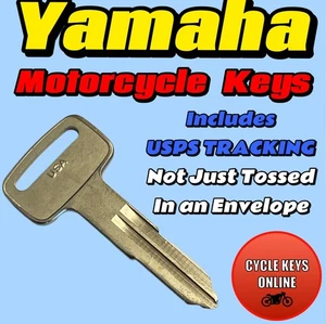 Yamaha Motorcycle ATV Scooter keys Cut by Code metal key codes D59610-D69097 - Picture 1 of 1