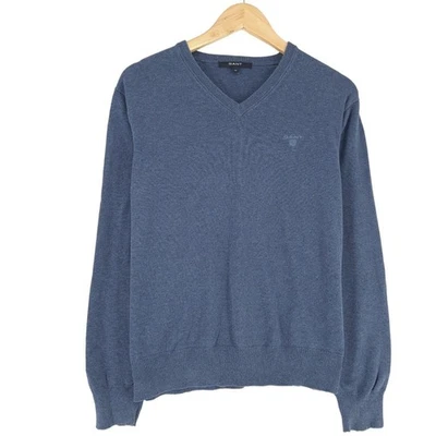 Gant Suéter Para Hombre Azul De Algodón Dz7 Talla M - Imagen 1 de 4