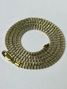 14K Diamantschliff Eis Gliederkette 24" 3,5 mm 21,57 Gramm - Bild 1 von 8