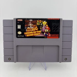 Super Mario RPG: Legend of the Seven Stars SNES 1996 cartucho auténtico SOLO - Imagen 1 de 5