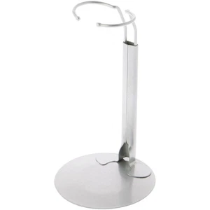 Plymor DSP-60S Silver Adjustable Doll Stand, for 10-14 inch Dolls/Action Figures - Picture 1 of 4