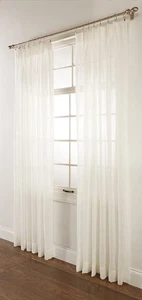 Style Master Splendor Pinch Pleated Drapes Pair, 2 of 36" by 84", Beige - Picture 1 of 2