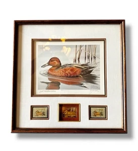 Ducks Unlimited 1985 Gold Medallion Ed. G. Mobley Signed No. 4024/6050 3 Stamps - Picture 1 of 17