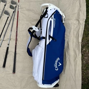Calloway Fairway C Golf Stand Bag Blue And White - Picture 1 of 19
