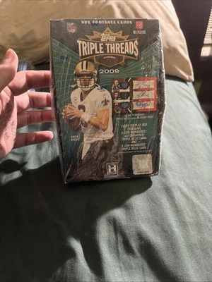 2009 Topps Triple Threads Football Hobby Box Factory Sealed Try Finding Another - Image 1 of 4