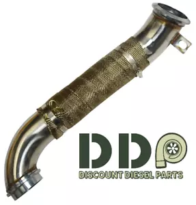 DDP 3" Turbo Pipe W Wrap For 2004.5-2010 Chevy GMC 6.6L LLY LBZ LMM Duramax - Foto 1 di 3