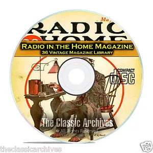 Radio In The Home, 36 Vintage Old Time Radio Magazine Collection in CD B93 - Picture 1 of 6