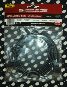 SCP 4K/Ultra HD Pro Grade Ultra Slim Cable 940-6b 6ft/1.8m - Picture 1 of 2