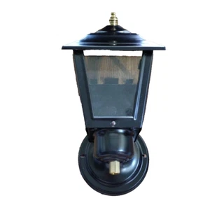 Vintage Christina Outdoor Mounted Hard Wired Light Sconce Lantern 9 in Black NOS - Picture 1 of 11