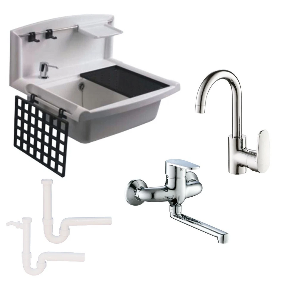 Sanit Abusanitair-Multifunktionswaschbecken - Weiß, 55x45x41,3cm (‎60.005.01..0099)