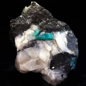 2.8 inch Deep Green Emerald Crystals on Matrix, Minas Gerais, Brazil! EM197 - Picture 1 of 4