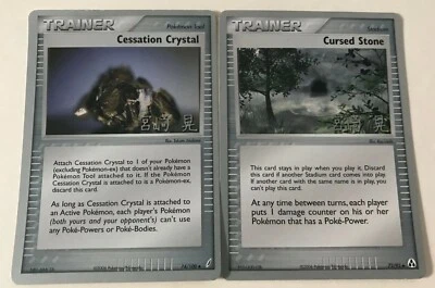 Pokemon World Championship 2007 Cursed Stone Trainer, Cessation Crystal Trainer - Image 1 of 2