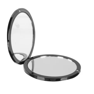 Espejo de maquillaje portátil de doble cara para mujer 1 pieza (negro) - Imagen 1 de 12