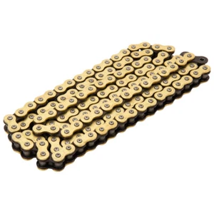 Tusk 420 Gold Plated Race Chain 420x124 For HONDA CR85RB KAWASAKI KX100 KX112 - Picture 1 of 4