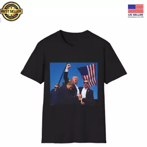 Trump Shot Assassination Attempt T-Shirt - Picture 1 of 2