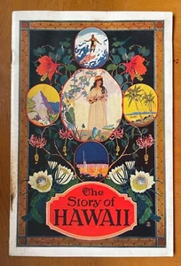 Touristenprospekt Ephemera | Die Geschichte Hawaii - 1926 | Faltprospekt - Bild 1 von 6