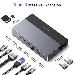 UGREEN Deck Dock, 9-in-1 Dockingstation, verstellbarer und faltbarer Ständer, 4K - Bild 1 von 3