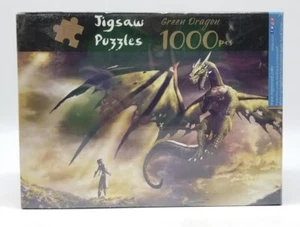 "Green Dragon" Fantasy Series Ingooood Wooden Jigsaw Puzzle 1000 Pcs Brand New! - Picture 1 of 7