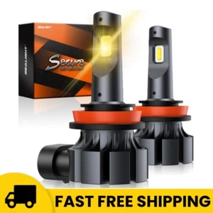 SEALIGHT H11 LED Fog Light Bulbs DRL 3000K H8 H16 H11 Yellow Fog Lights Bulbs - Picture 1 of 13