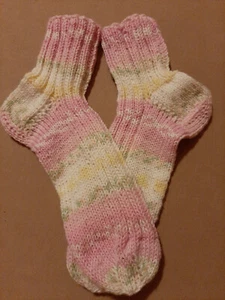 Socken handgestrickt 39/40 echte Handarbeit, Spezial Sockenwolle haltbar - Bild 1 von 4