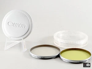 Canon Metal Lens Cap w/Filter 55mm For Canon 50mm F/1.2 L39 Exc++ from JAPAN - Picture 1 of 12