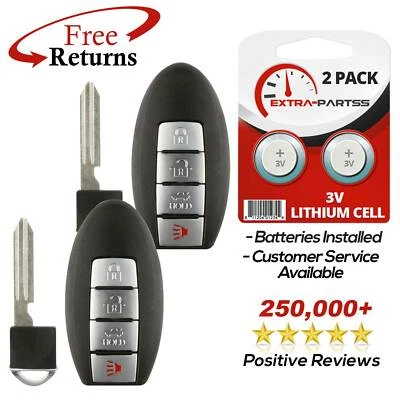 2 For 2014 2015 2016 2017 Nissan Rogue Keyless Smart Prox Remote Car Key Fob Foto 1 de 4