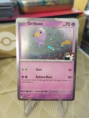 Drifloon Holo Pokemon Prize Pack Series 4 Promo Pokemon Card NM/LP Play Stamp - Image 1 of 2