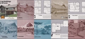 WARD CEDAR HOMES HOUSE PLANS OVER 30 1960S-70S PRACTICAL LOG CABINS VACATION HO - Picture 1 of 1