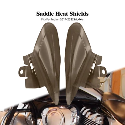One Pair Reflective Saddle Heat Shields Fit For Indian Roadmaster Chief 2014-23 - Image 1 of 4