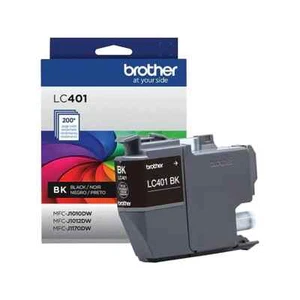 Original Brother LC401 Black Ink Cartridge LC401BKS MFC-J1010DW MFC-J1012DW MF - Picture 1 of 3