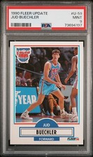 73694197 1990 Fleer Update #U-59 Jud Beuchler New Jersey Nets PSA 9