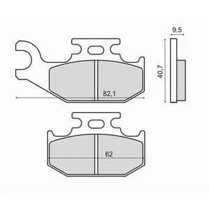 Pastillas de Freno Delantero para Suzuki Atv Lt-A 450 King Quad 2007 2008 - Imagen 1 de 1