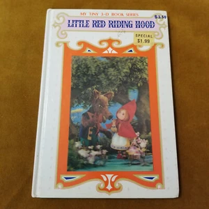 Vintage Little Red Riding Hood My Tiny 3-D Book Playmore Book Froebel Kan Japan - Picture 1 of 4