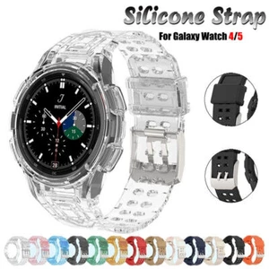 New Sport TPU Silicone Band Strap Case For Samsung Galaxy Watch 4 5 6 40mm 44mm - Picture 1 of 56