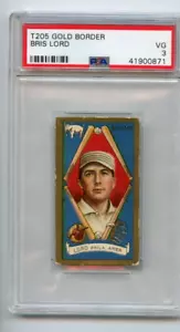 1911 T205 Bris Lord Philadelphia Hassan Gold Border 🚀😳💥 PSA Graded 3 - Picture 1 of 2