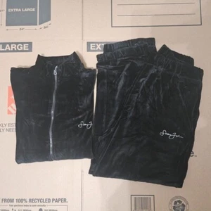 Sean John Suit Tracksuit Y2K Black White - Picture 1 of 11