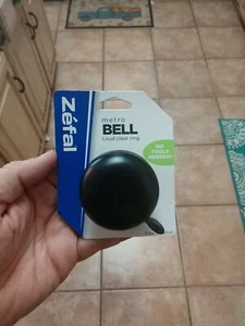 Zefal Metro Bell Anello Trasparente Forte Nero Facile da Installare Nuovo - Foto 1 di 2