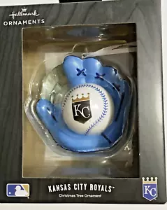 Hallmark Christmas Tree Ornament MLB Kansas City Royals Baseball and Glove - Picture 1 of 1