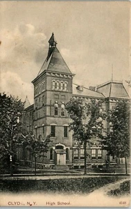 High School 1902 Clyde NY Vintage UDB Postcard EE1 - Picture 1 of 2