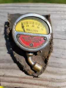 Vtg Moto Meter Tire Tester Balloon Motometer Car Automobile 1924 Pressure Gauge - Picture 1 of 9