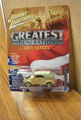 Johnny Lightning Greatest Generation Grit & Steel WWII German Kubelwagen R2 VB - Image 1 of 2